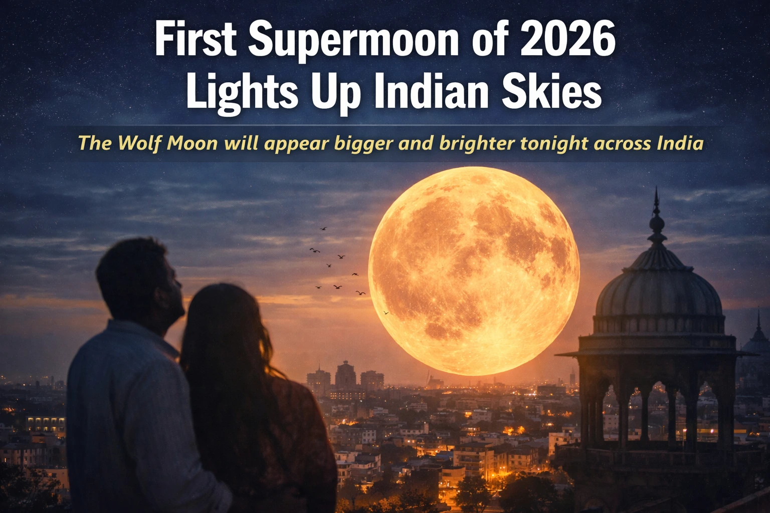 First Supermoon of 2026 Lights Up Indian Skies