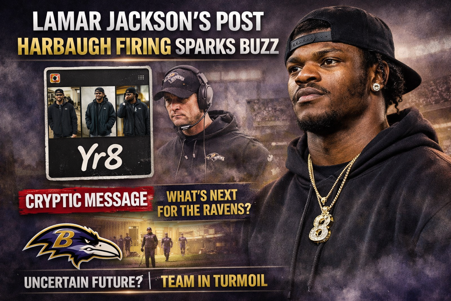 Lamar Jackson's reaction to Ravens turmoil