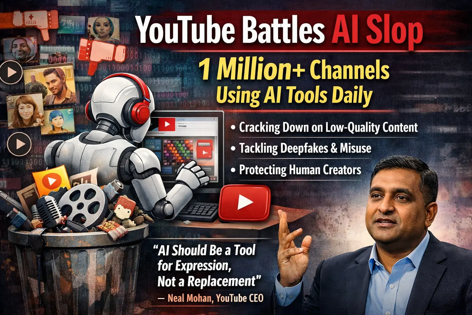 YouTube tackles AI-driven content issues
