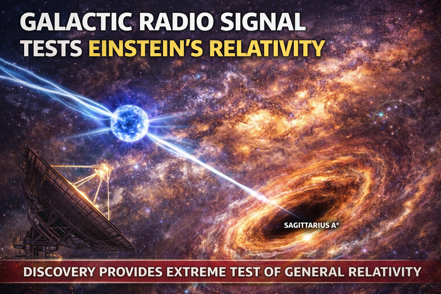 Galactic signals test Einstein’s theory