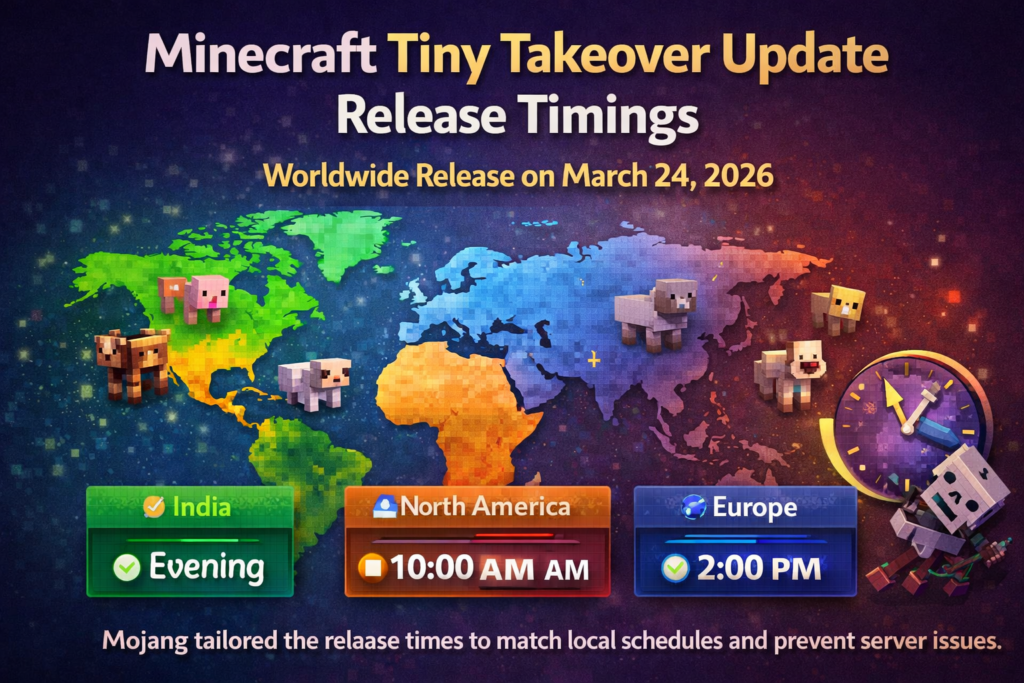 Minecraft Tiny Takeover Update Release Timings